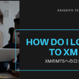 XMのMT5へのログイン方法